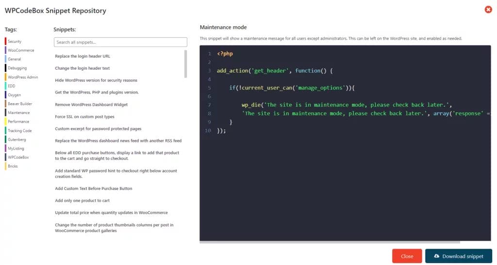 wpcodebox-respository